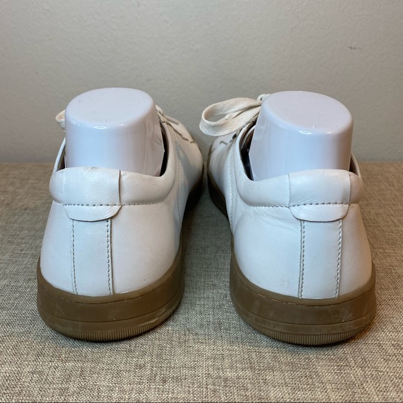 J & M White Leather Sneakers - Picture 4 of 9
